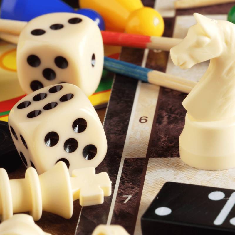 jeu de société avec des pions