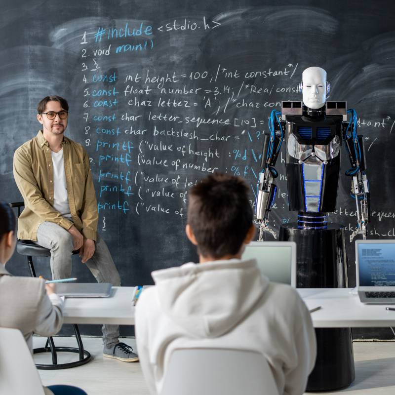 Classe avec un robot