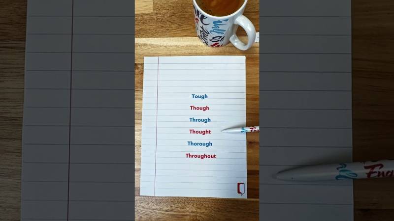 Embedded thumbnail for Tough, Though, Through… Ces mots anglais qui font trembler !