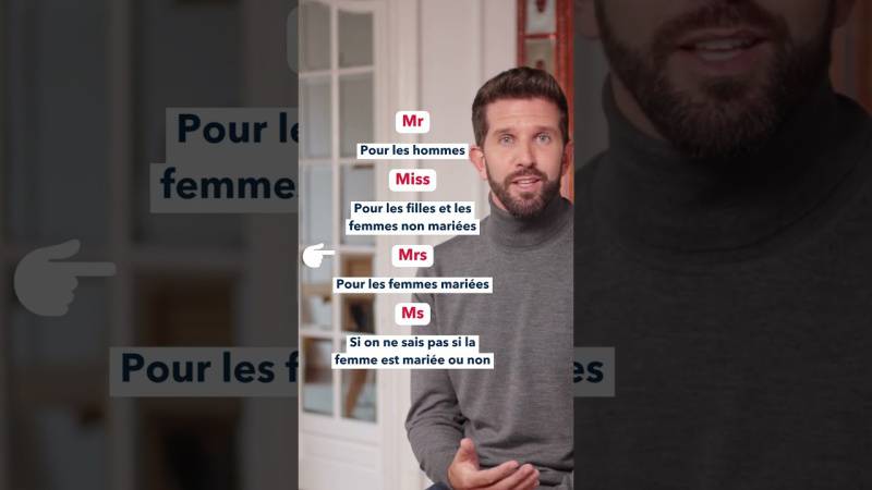 Embedded thumbnail for "Mr", "Mrs", "Miss", "Ms" : comprendre les titres anglais sans se tromper