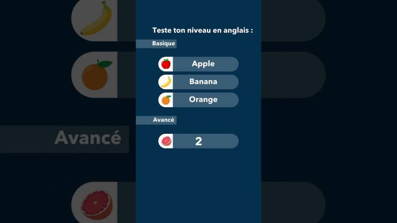 Embedded thumbnail for Les fruits en anglais : saurez-vous tous les nommer ?